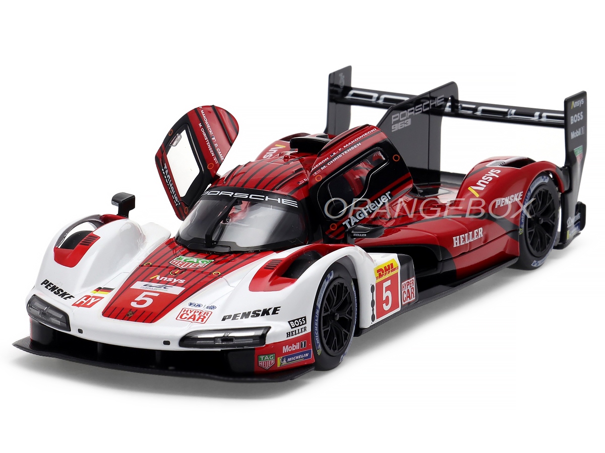 Porsche 963 ミニカー Le Mans 24h 2024 Porsche 963 24 Horas Le Mans 2024 1:24 Bburago - 20 anos! Loja on