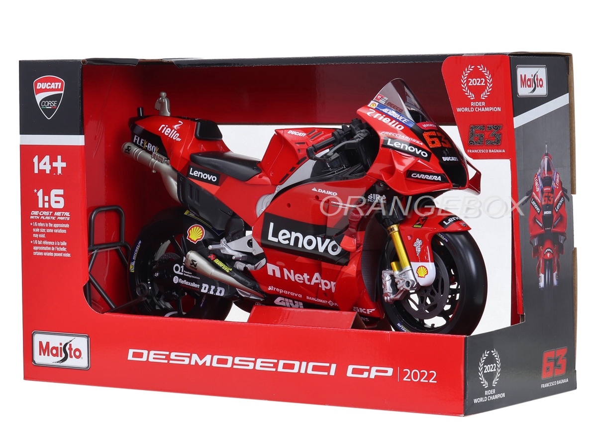 Ducati Desmosedici GP22 Francesco Bagnaia World Champion 2022 1:6