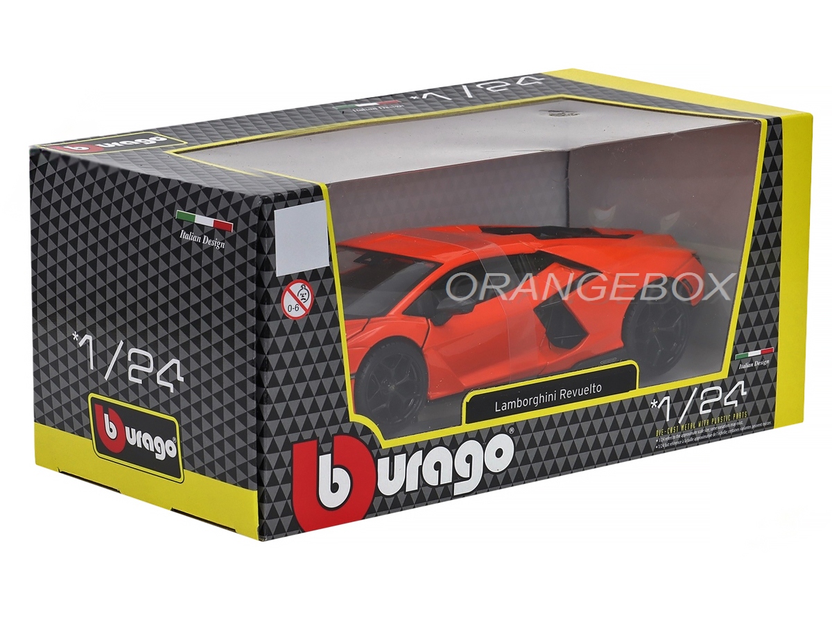 Lamborghini Revuelto 1:24 Bburago Laranja - 20 anos! Loja on-line