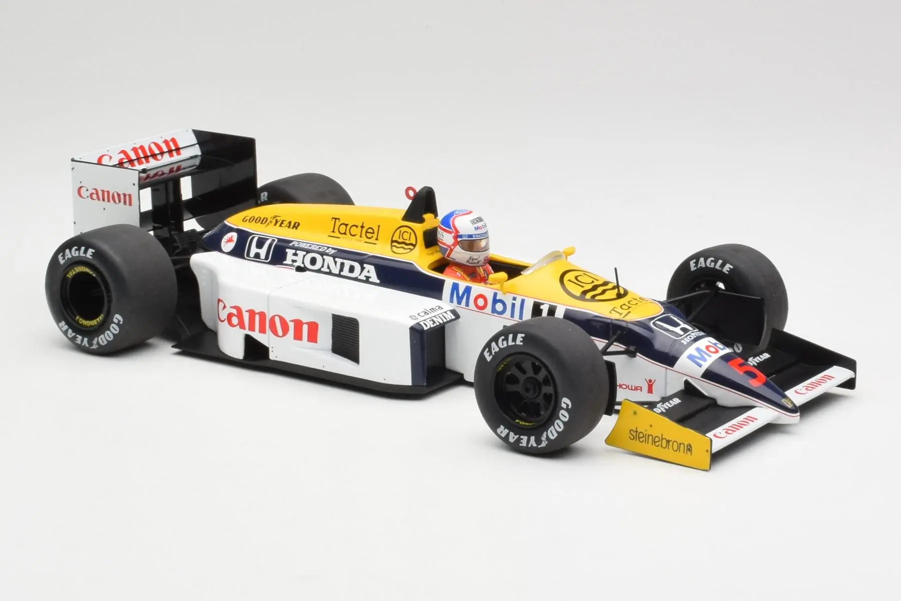 1/18　FW11B ウィリアムズ　ホンダ　マンセル Fórmula 1 Williams FW11 Honda Nigel Mansell Vencedor Gp Grã