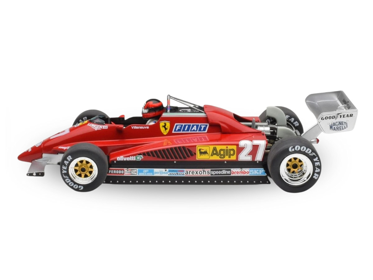 Fórmula 1 Ferrari 126C2 Gilles Villeneuve Gp Bélgica 1982 1:18 MCG