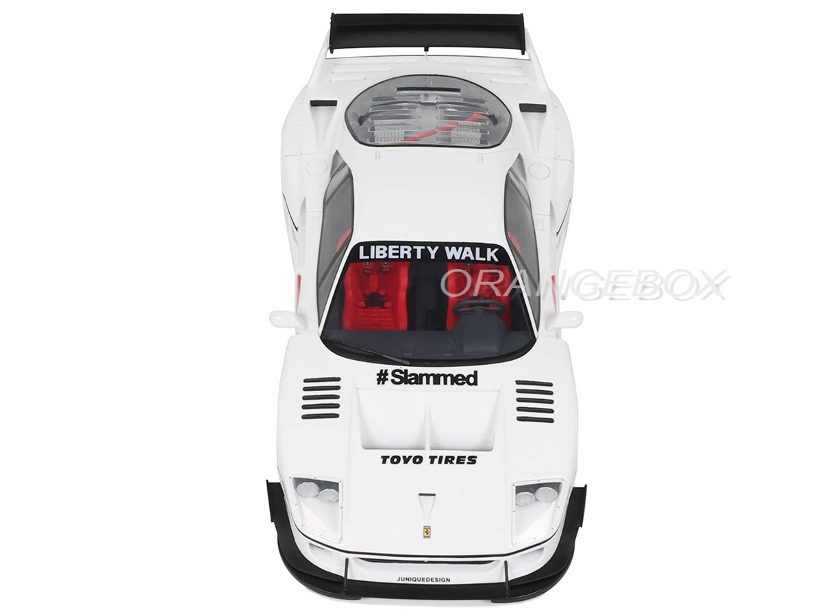 Ferrari F40 LB-Works 2023 1:18 GT Spirit Branco - 18 anos