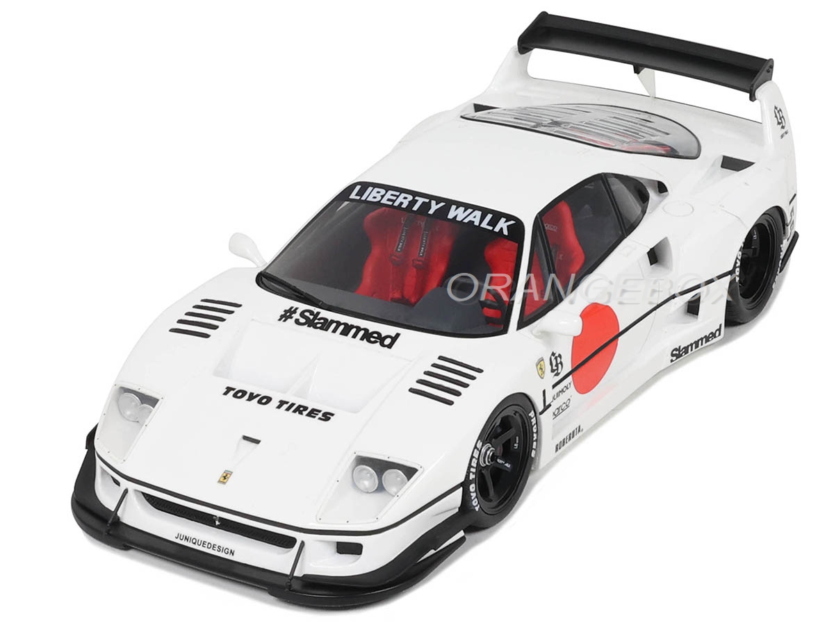 Ferrari F40 LB-Works 2023 1:18 GT Spirit Branco - 18 anos
