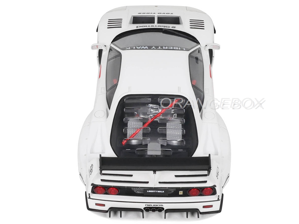 Ferrari F40 LB-Works 2023 1:18 GT Spirit Branco - 18 anos