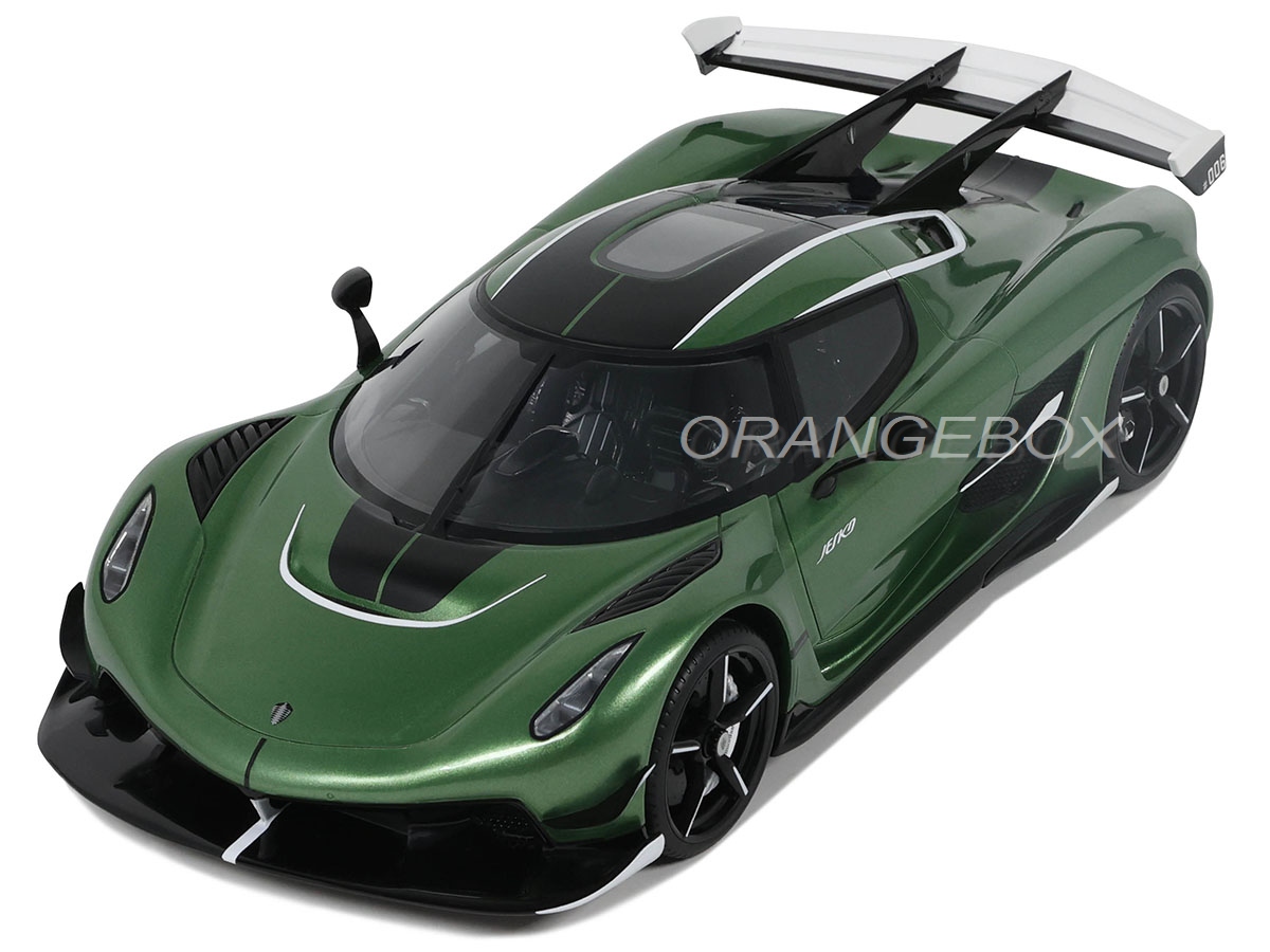 Modellino Koenigsegg Jesko 2024 Scala 1:18, GT Spirit, Colore Verde, Edizione Limitata, Resina