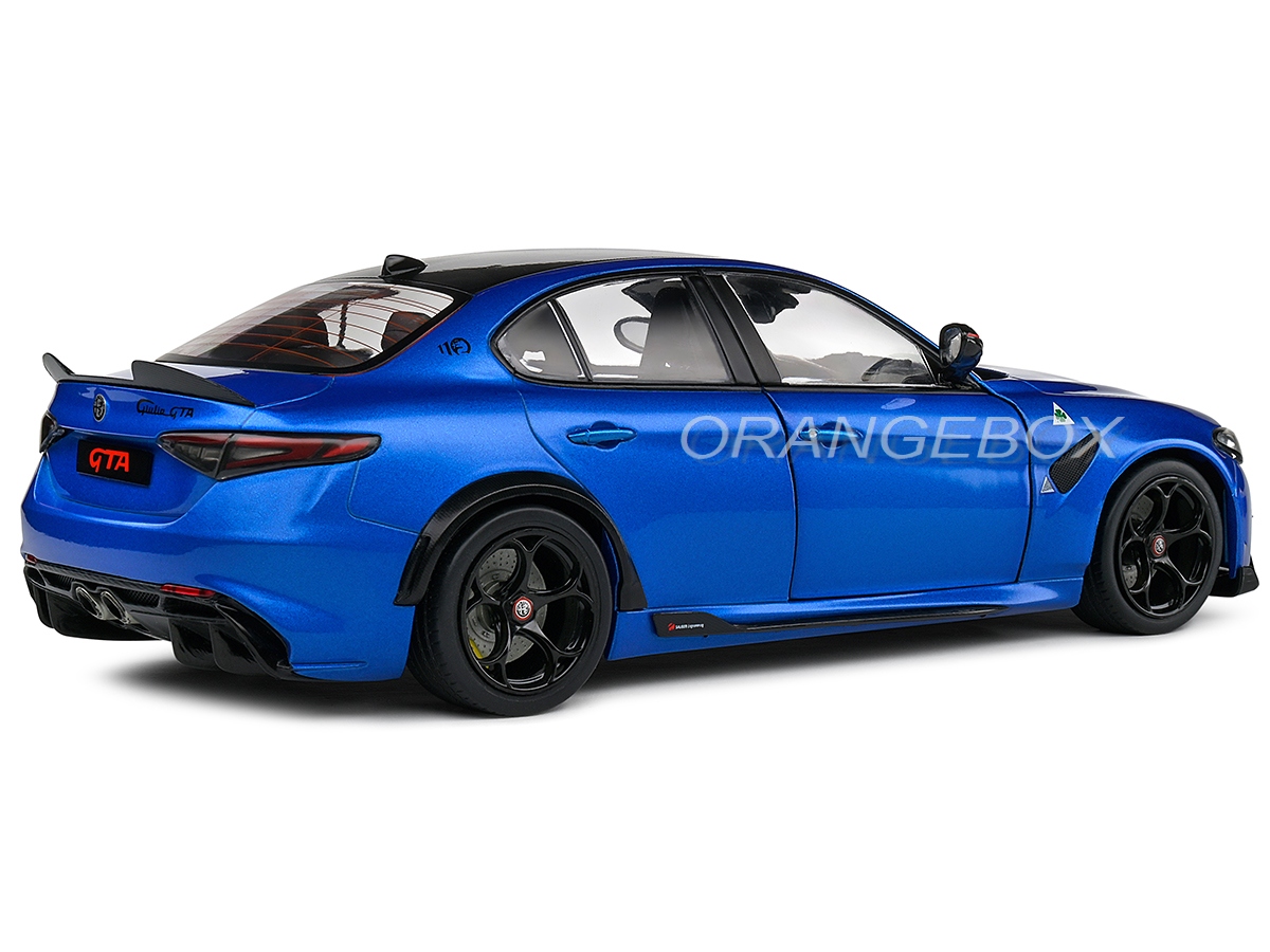 PRÉ-VENDA *** Alfa Romeo Giulia GTA 2022 1:18 Solido Azul - 19