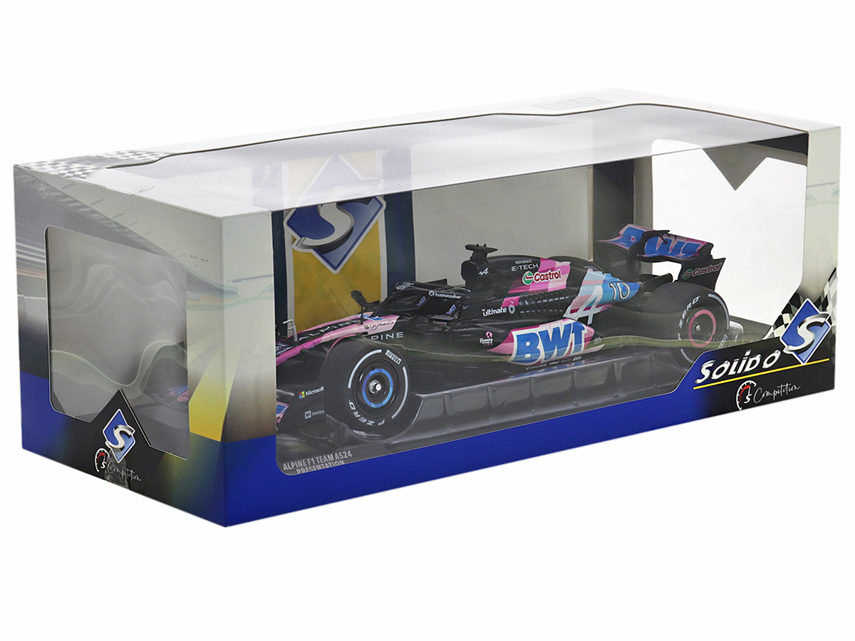 Solido 1/18 Alpine A524 Presentation Pink – Pierre Gasly 2024, Miniature De Collection Avec Ouvrants