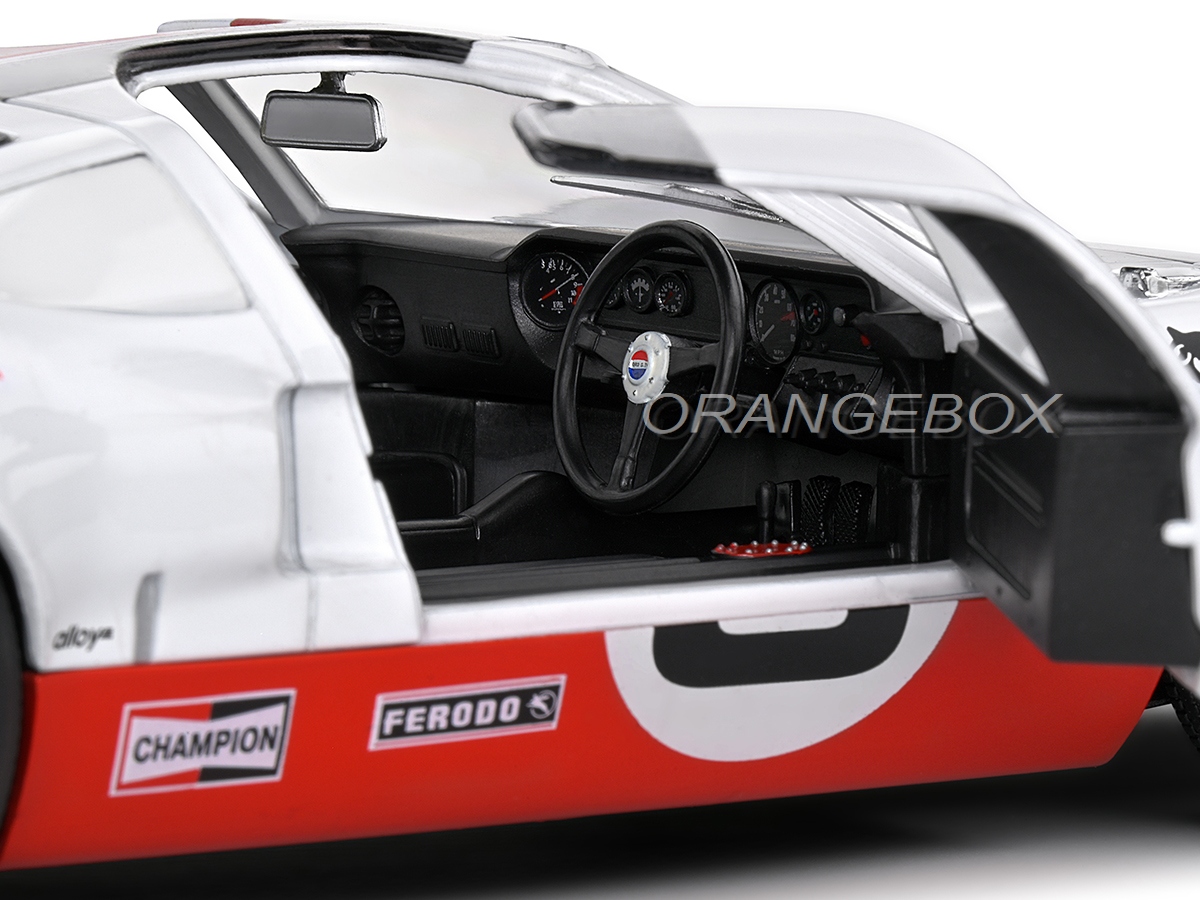 1/18 Solido 2015 Ford GT40 MK I #3 Eric Dean Design (White) Car Model