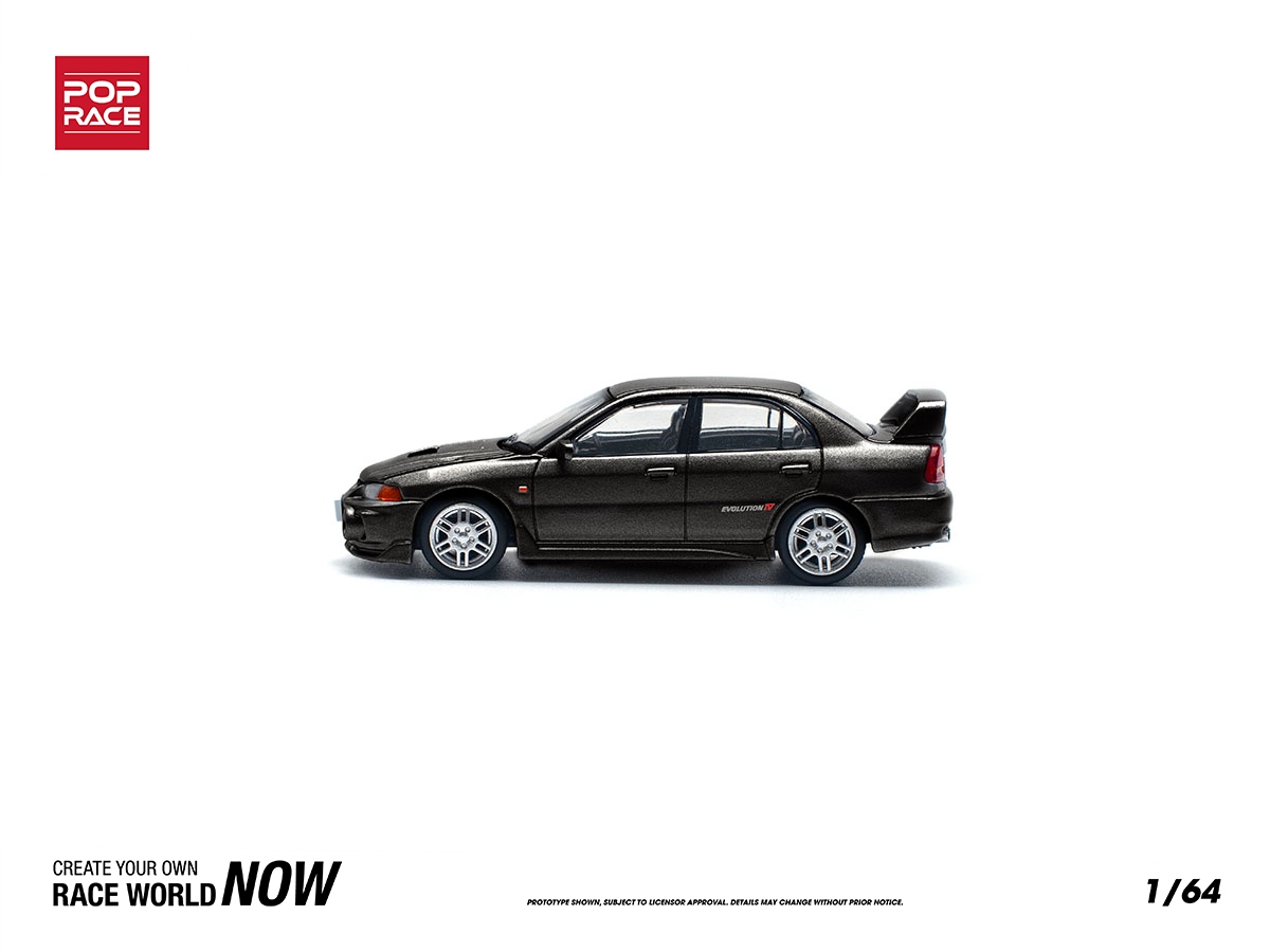 タミヤ★MITSUBISHI LANCER EVOLUTION IV Mitsubishi Lancer Evolution IV 1:64 POP RACE Preto - 20 anos! Loja