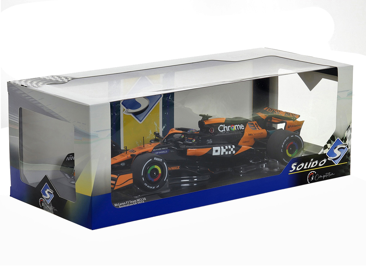 Fórmula 1 McLaren MCL38 Oscar Piastri GP Austrália 2024 1:18