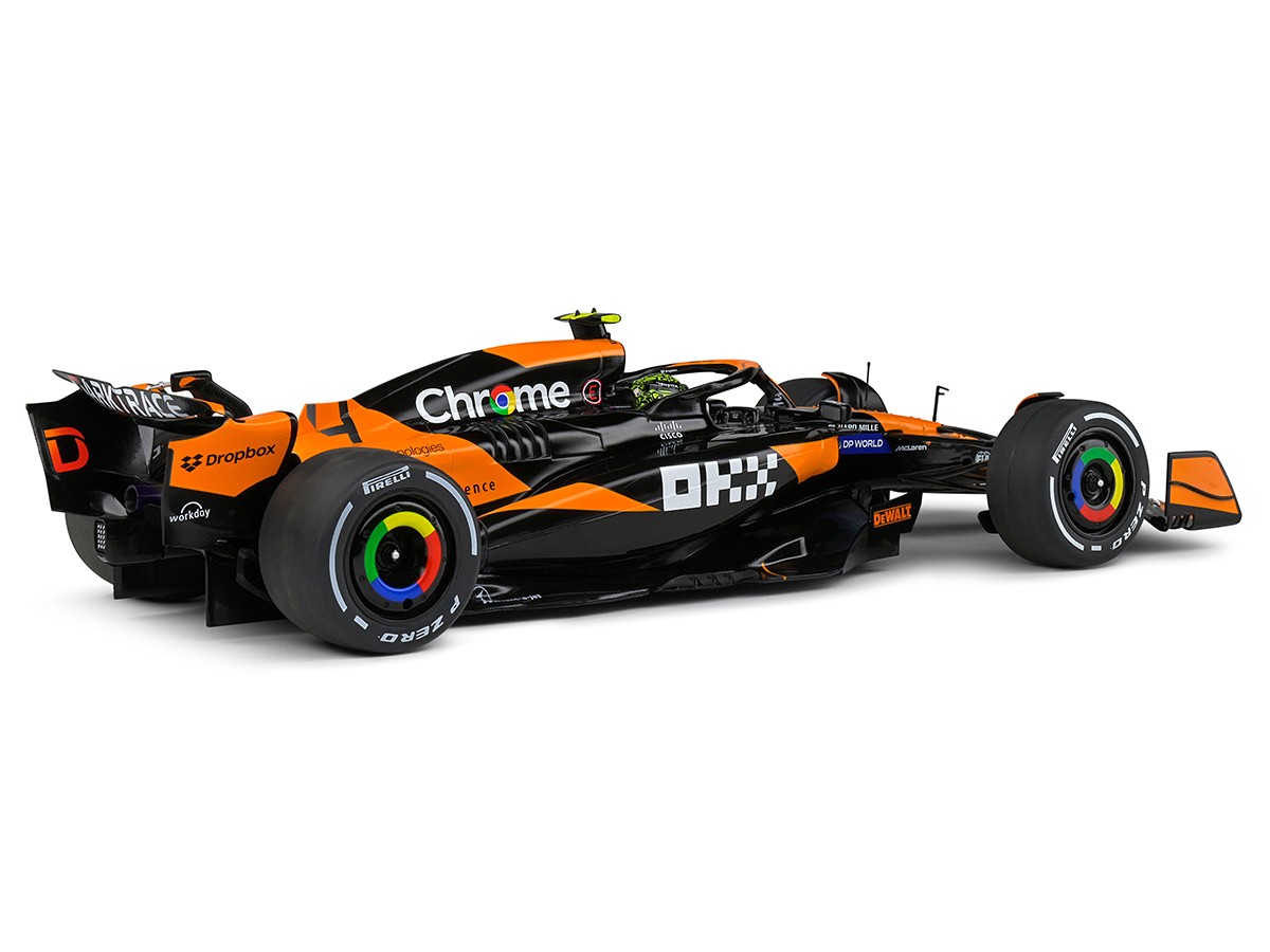 Fórmula 1 McLaren MCL38 Lando Norris GP Miami 2024 1:18 Solido