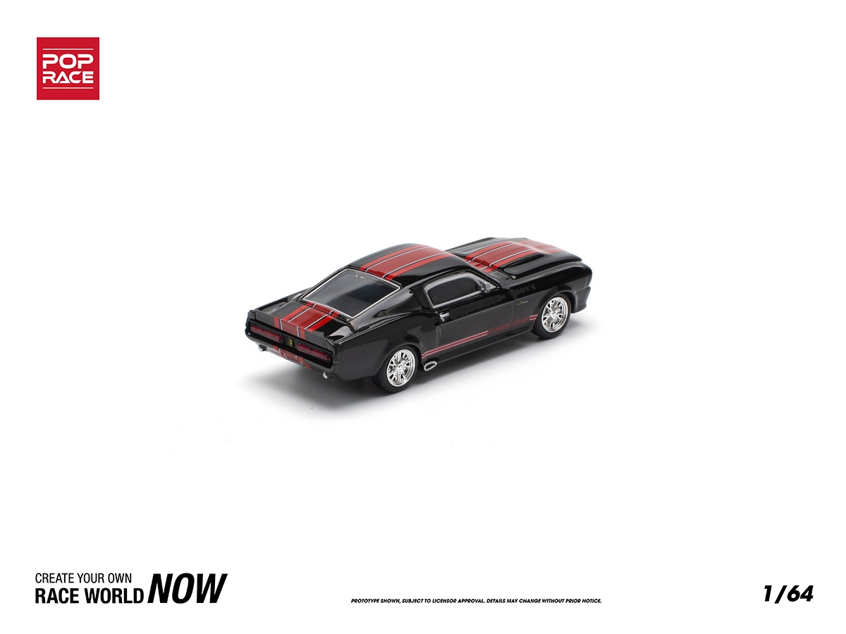 Shelby Mustang GT500 1:64 POP RACE Preto - 20 anos! Loja on-line