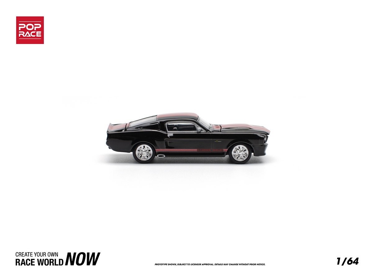 Shelby Mustang GT500 1:64 POP RACE Preto - 20 anos! Loja on-line