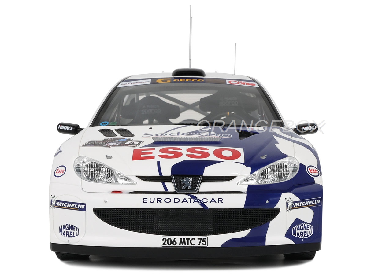 【絶版・未使用】プジョー 206 WRC スペアボディセット Peugeot 206 WRC Rally Tour de Corse 1999 1:12 OttOmobile - 20 anos