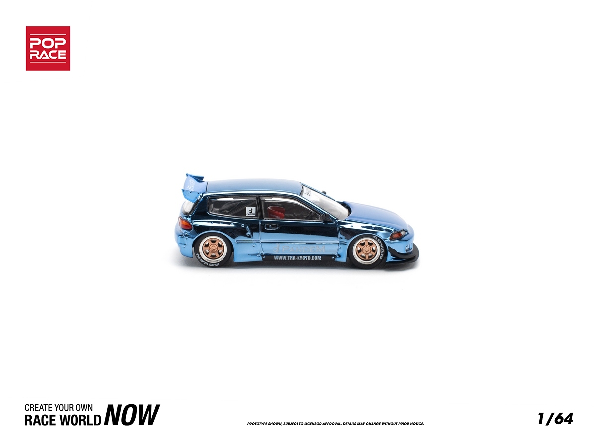 Honda Civic EG6 Pandem Body Kit 1:64 POP RACE Azul - 20 anos! Loja