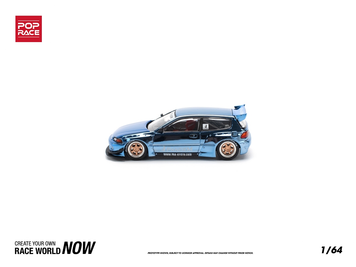 Honda Civic EG6 Pandem Body Kit 1:64 POP RACE Azul - 20 anos! Loja