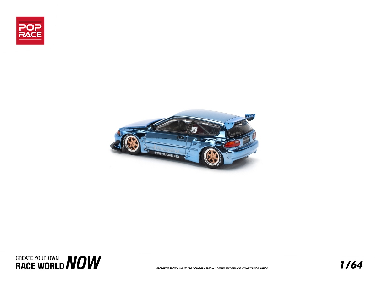 Honda Civic EG6 Pandem Body Kit 1:64 POP RACE Azul - 20 anos! Loja