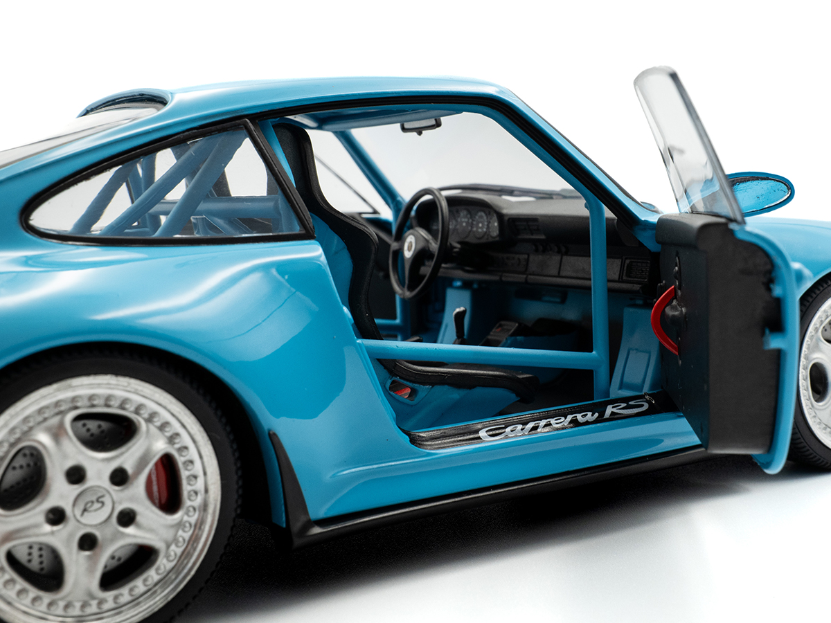 Porsche 911 993 Clubsport 1997 – Bleu – 1/18 Solido S1810101 – Miniature Neuve