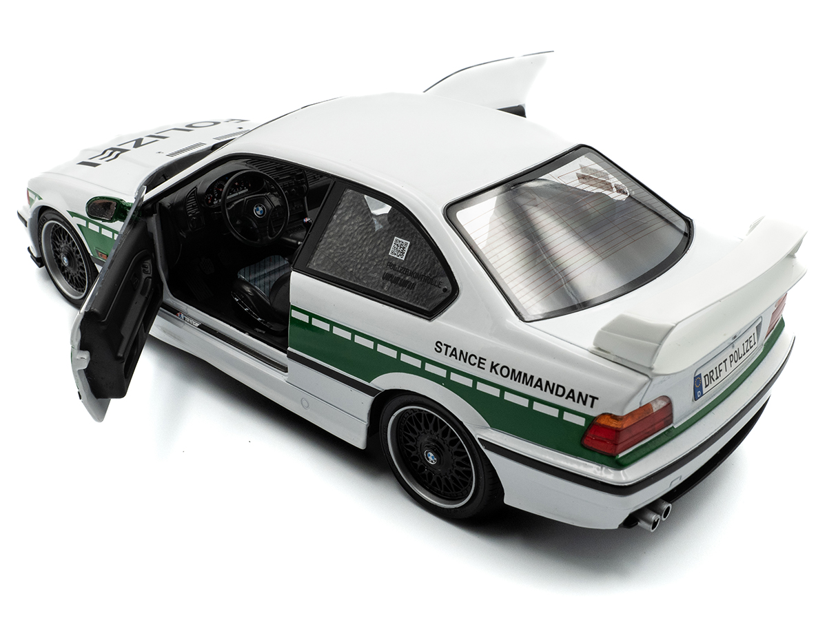 BMW E36 M3 Coupe Works Drift Polizei 1991 1:18 Solido - 19 anos