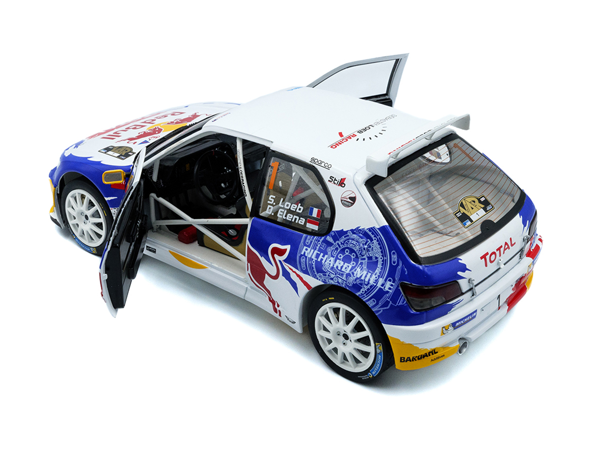 Peugeot 306 Maxi White S.Loeb / D.Elena Rally Du Var 2017 1:18