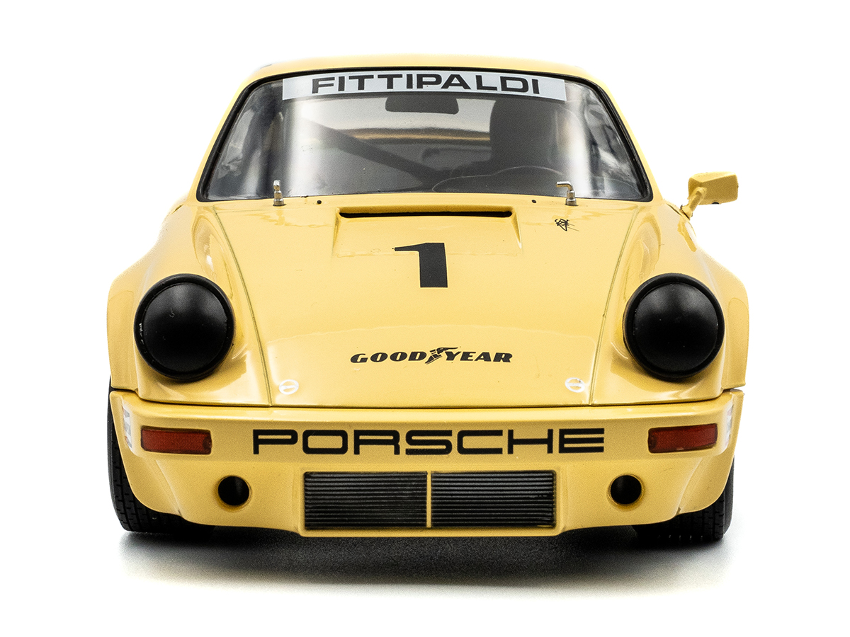 Porsche 911 IROC RSR Emerson Fittipaldi 1974 1:18 Solido Amarelo