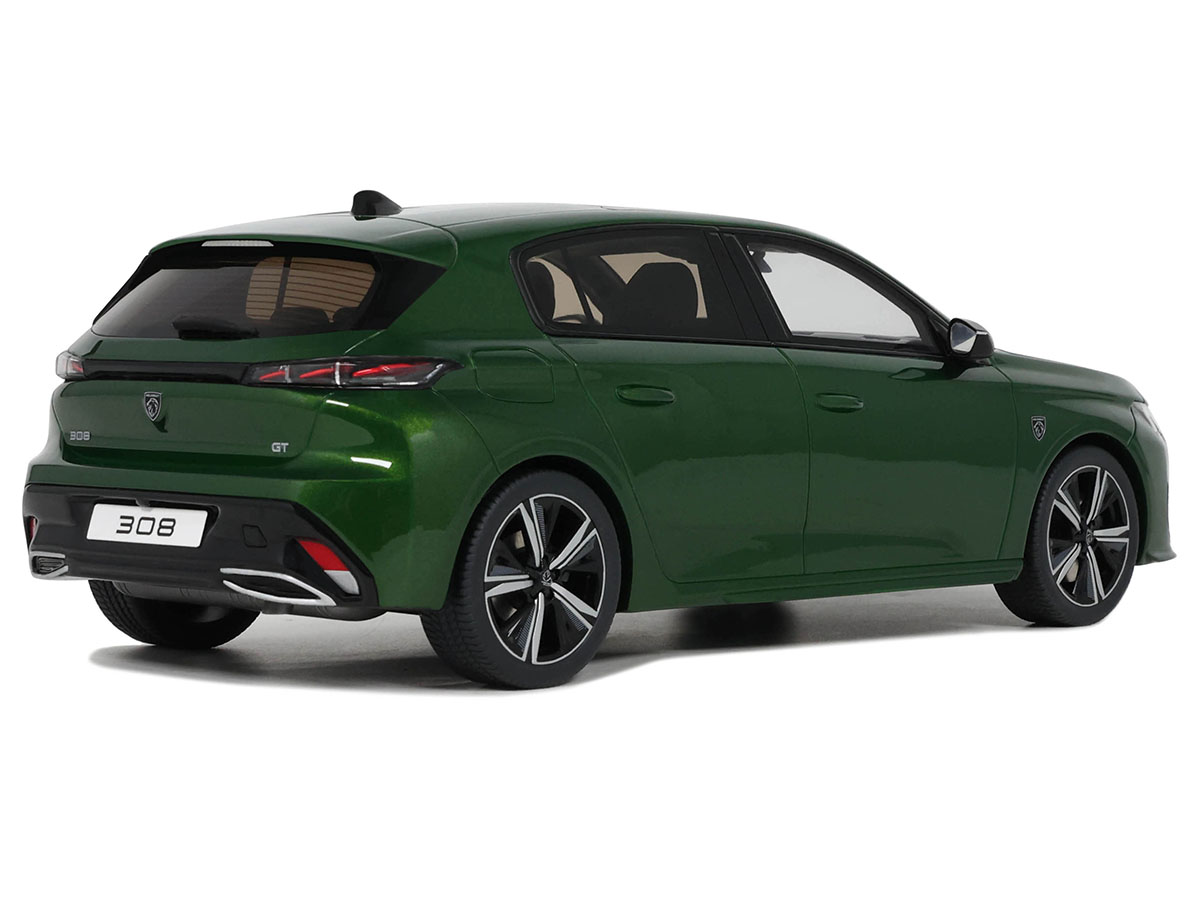 1/18 otto プジョー308 グリーン ミニカー Peugeot 308 GT 2022 1:18 OttOmobile Verde - 20 anos! Loja on-line