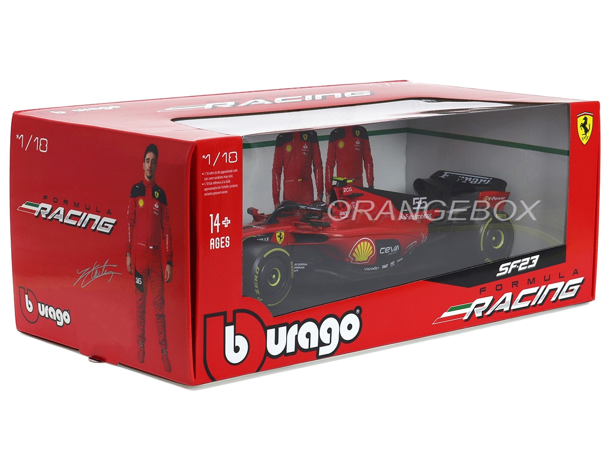 Fórmula 1 Ferrari SF23 2023 Carlos Sainz Jr 1:18 Bburago - 20 anos