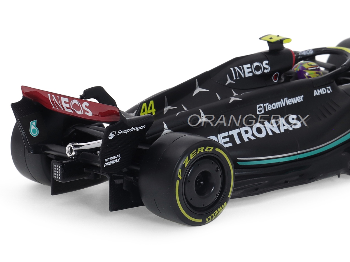 Fórmula 1 Mercedes Benz W14 Lewis Hamilton 2023 c/ Piloto 1:24