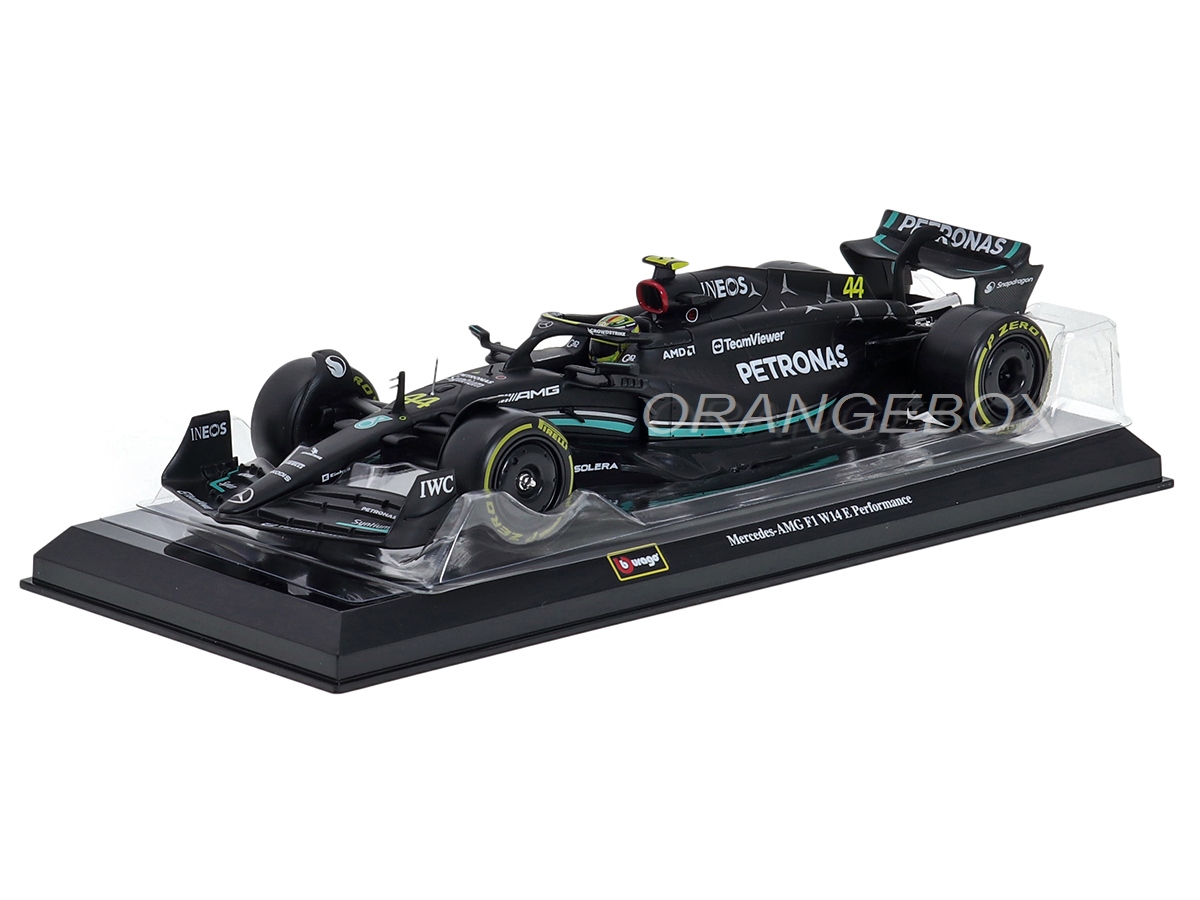 Fórmula 1 Mercedes Benz W14 Lewis Hamilton 2023 c/ Piloto 1:24