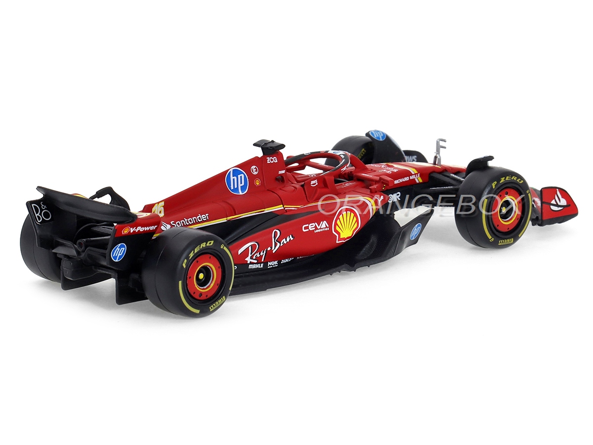 Fórmula 1 Ferrari SF24 Charles Leclerc 2024 1:43 Bburago - 20 anos