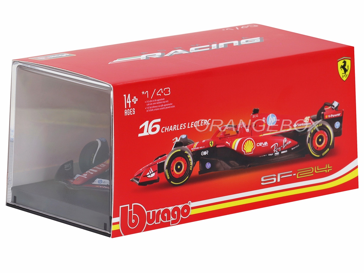 Fórmula 1 Ferrari SF24 Charles Leclerc 2024 1:43 Bburago c