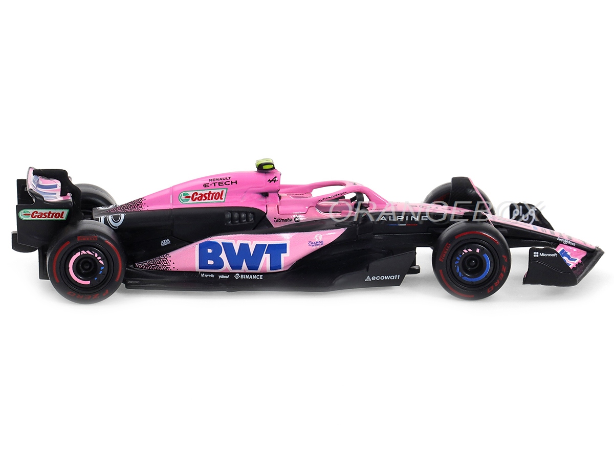 Bburago - Fórmula 1 Alpine 2023 de Pierre Gasly - Reproducción de vehículos 1:43 - Colección Racing - Juguete coleccionable para niños a partir de 3 años - 38072G