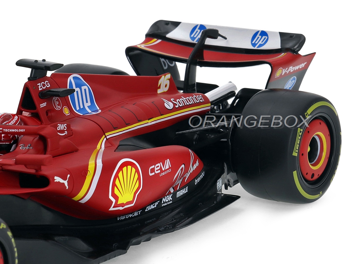 Fórmula 1 Ferrari SF24 2024 Charles Leclerc 1:18 Bburago - 19 anos
