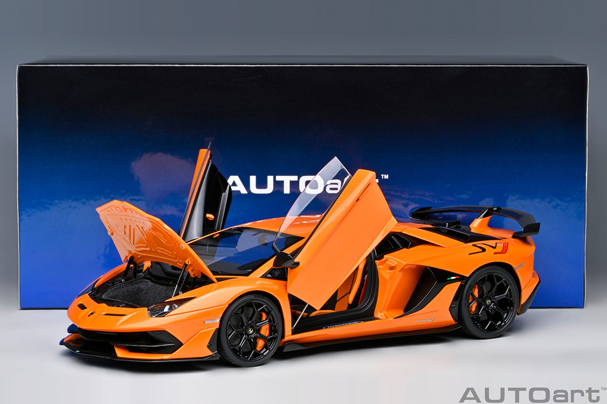 Lamborghini Aventador SVJ 1:18 Autoart Laranja - 19 anos! Loja on