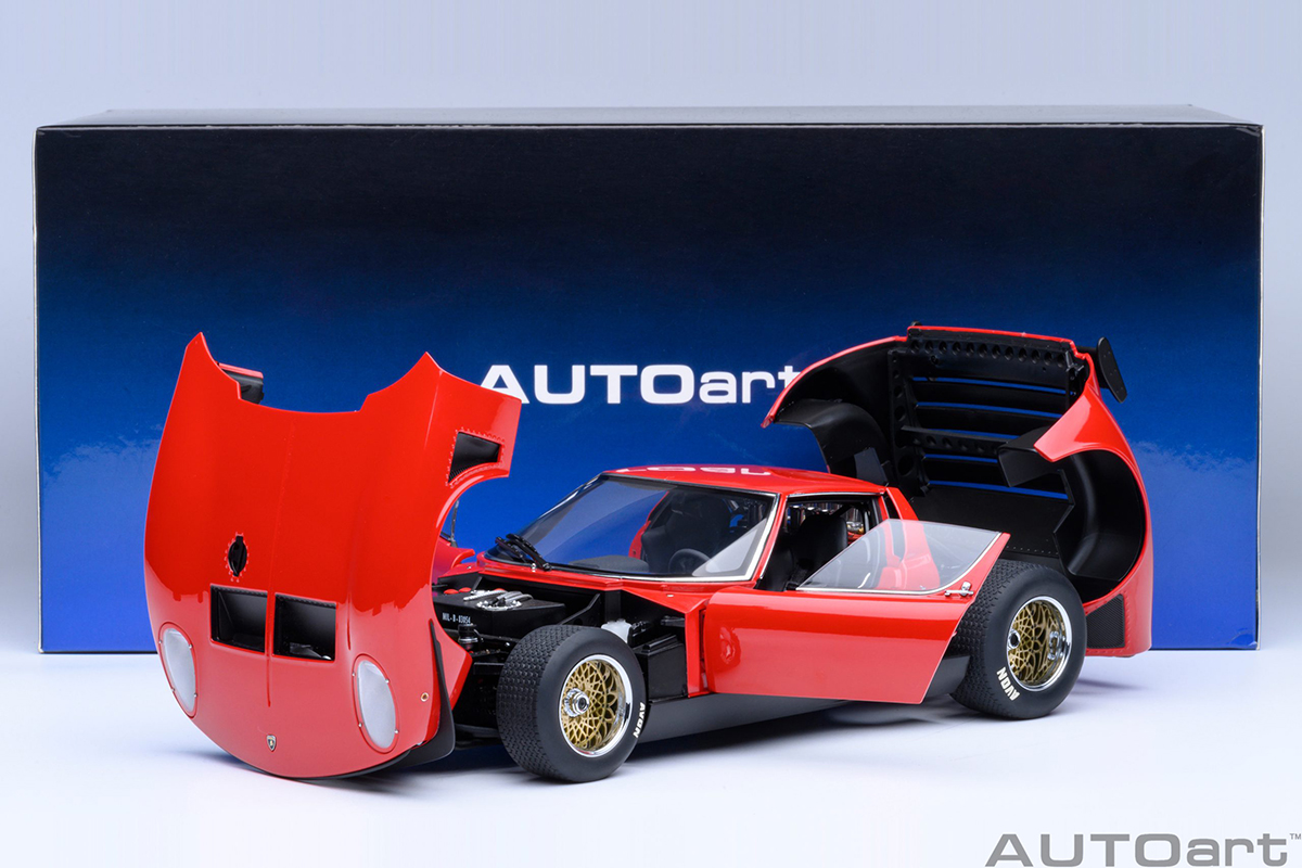 No548 ミニカー1/18 Lamborghini Jota SVR Lamborghini Miura SVR Jota 1:18 Autoart Vermelho - 19 anos! Loja