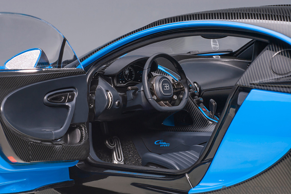 Bugatti Chiron Sport 2019 1:18 Autoart Azul - 19 anos! Loja on