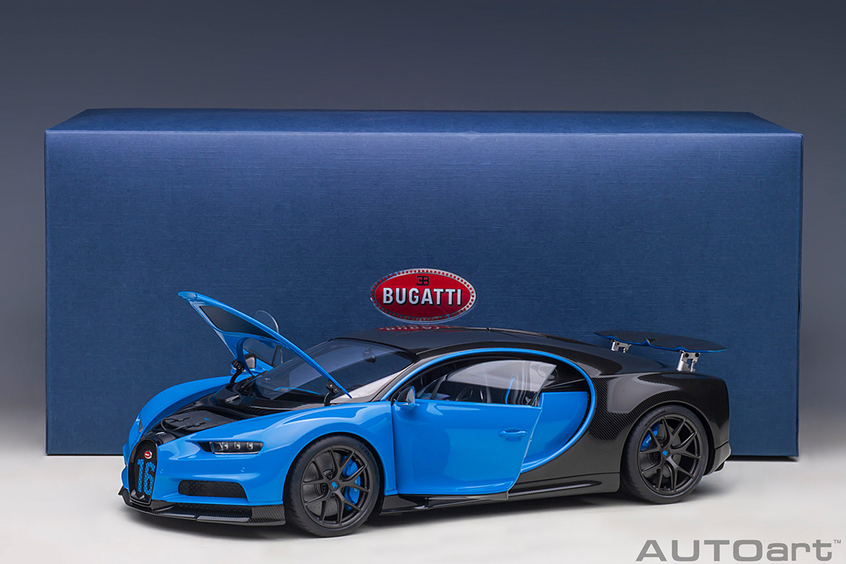 Bugatti Chiron Sport 2019 1:18 Autoart Azul - 19 anos! Loja on