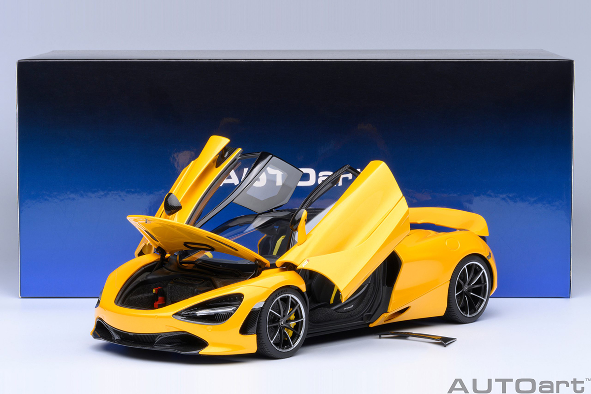 PRÉ-VENDA *** McLaren 720S 1:18 Autoart Amarelo - 20 anos! Loja on