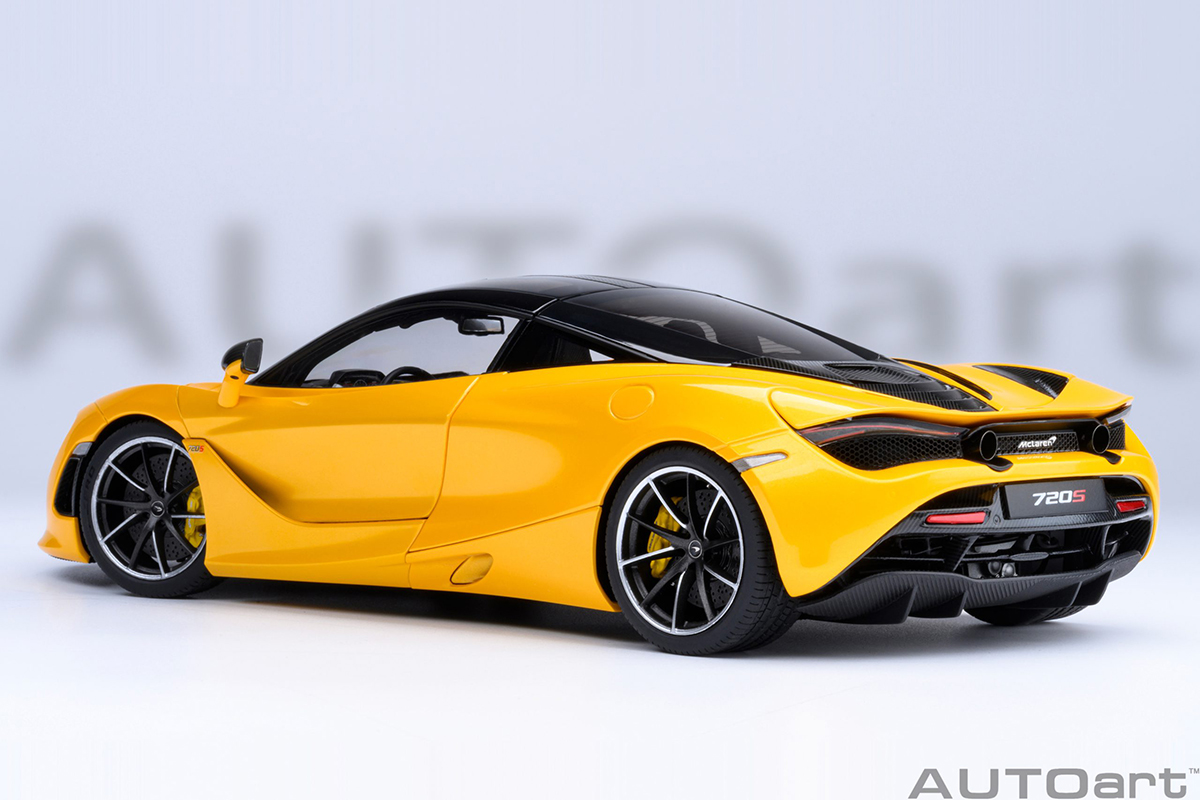 McLaren 720S 1:18 Autoart Amarelo - 20 anos! Loja on-line de