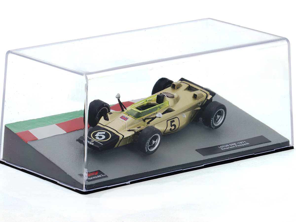 F1 LOTUS RACING CAR ミニカー Fórmula 1 Lotus 56B Emerson Fittipaldi 1971 1:43 Altaya - 20 anos