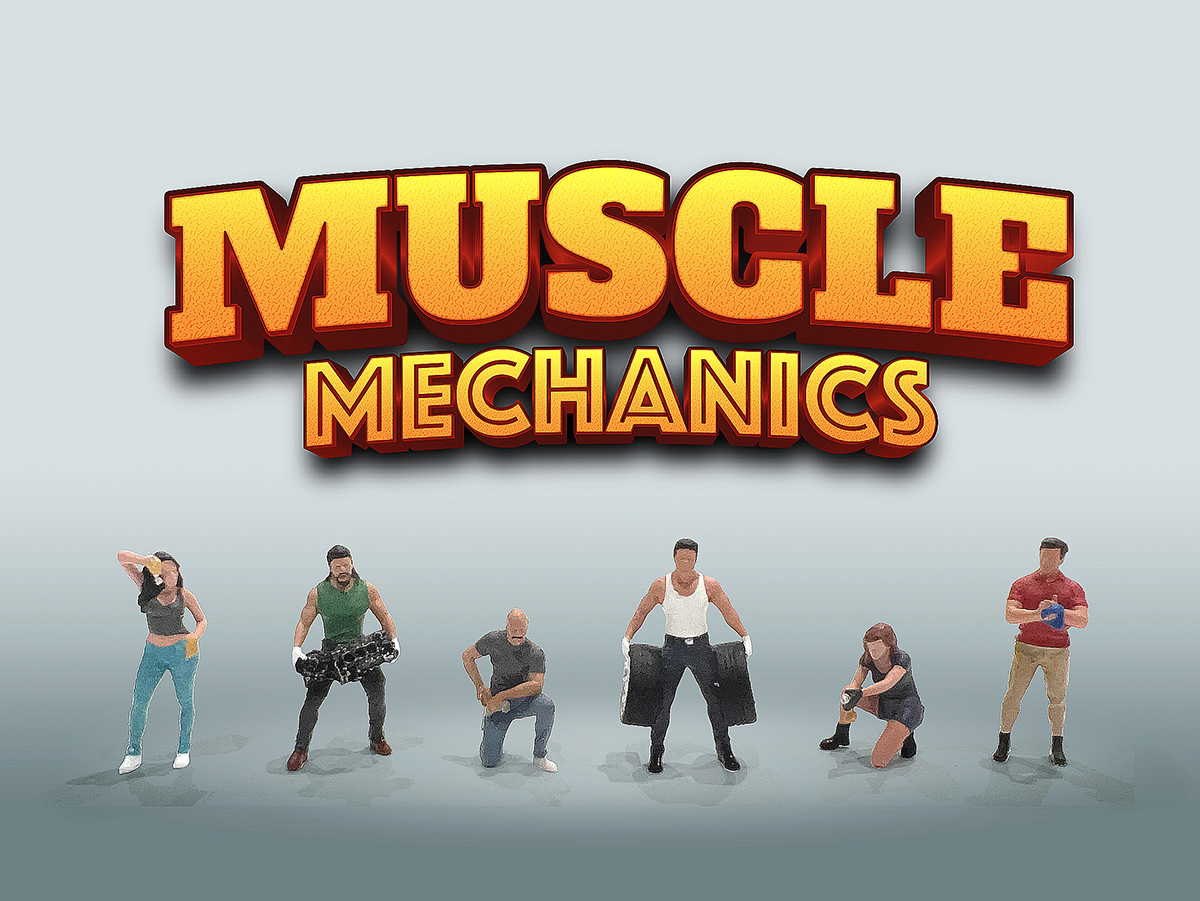 Muscle Mechanics Figure Set 1:64 American Diorama - 20 anos! Loja