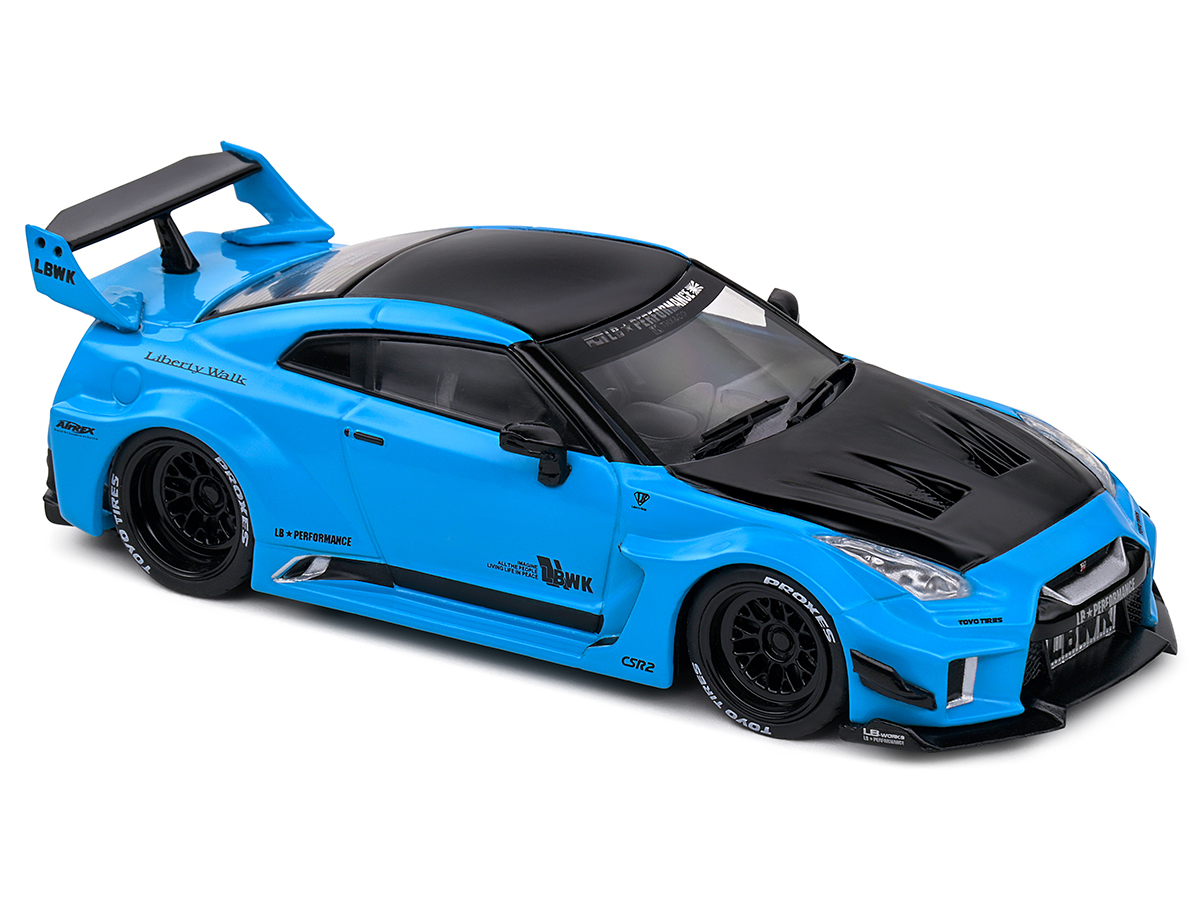 Nissan GTR35 LBWK Silhouette 2019 1:43 Solido Azul - 20 anos! Loja