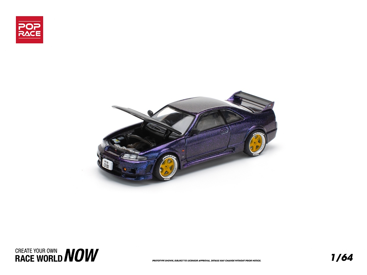 Nissan Skyline GT-R R33 Nismo Midnight Purple1:64 POP RACE - 19