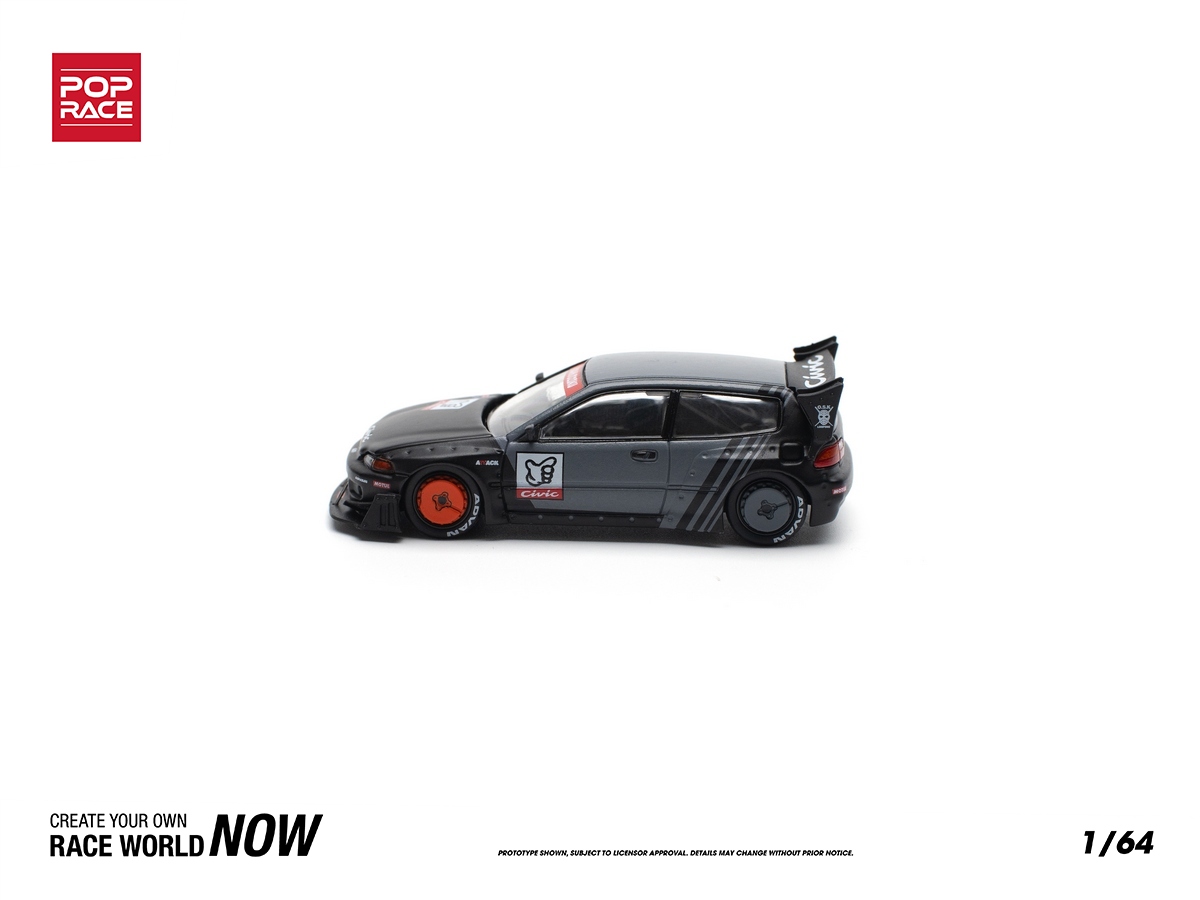 Honda Civic EG6 Pandem Body Kit Kanjozoku 1:64 POP RACE - 20 anos