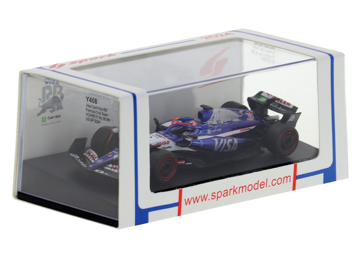ミニカー VISA Cash App RB F1 Team VCARB 01 Fórmula 1 Visa Cash App RB F1 Team VCARB 01 USA GP Liam Lawson