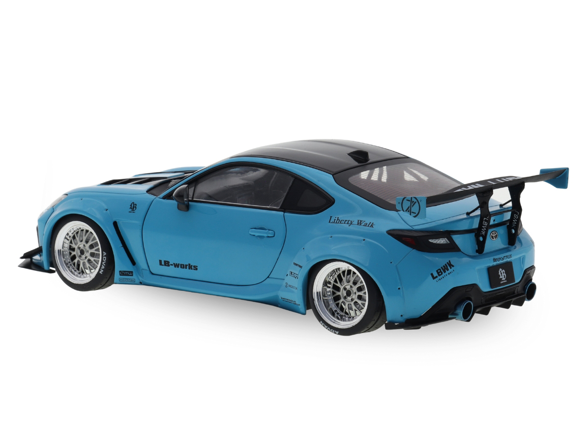 Toyota GR86 Liberty Walk Body Kit 2024 1:18 Solido Azul - 20 anos