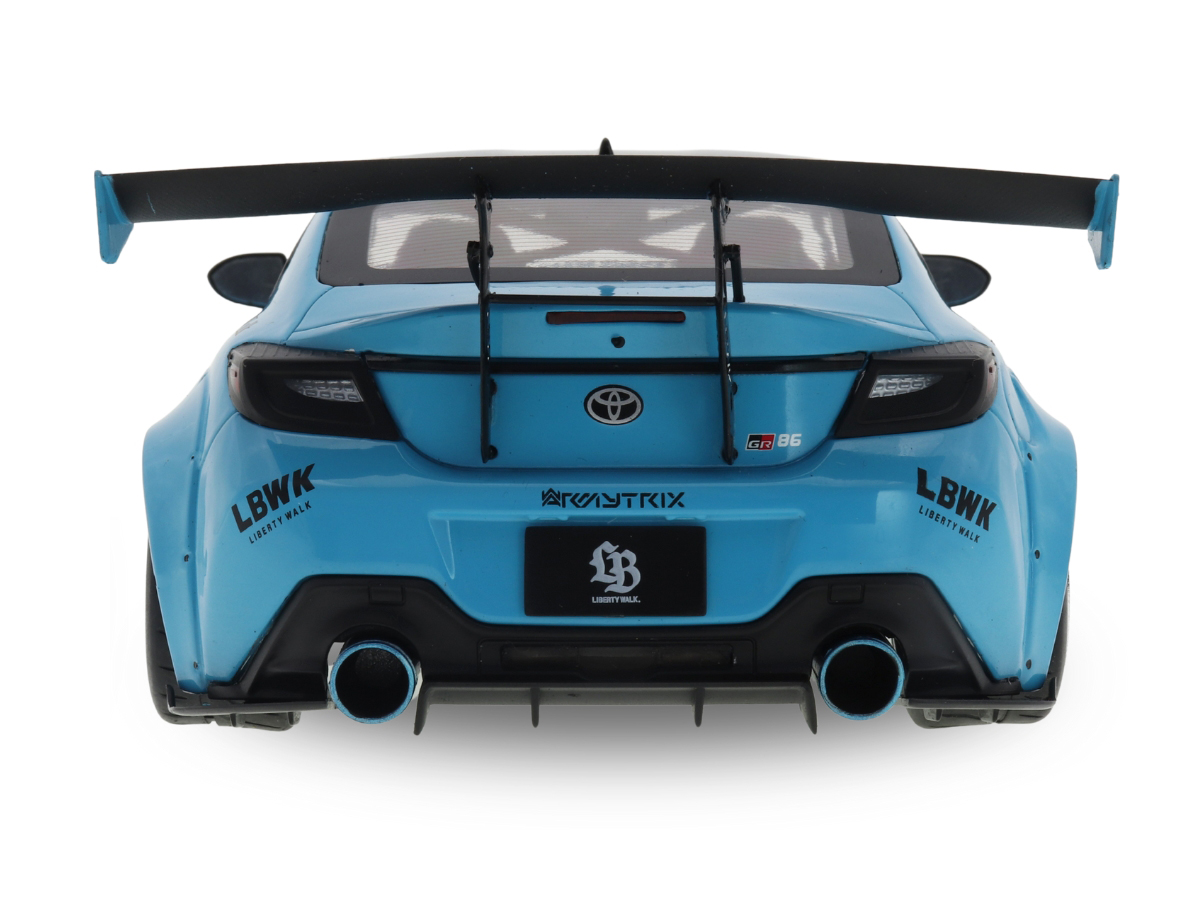 Toyota GR86 Liberty Walk Body Kit 2024 1:18 Solido Azul - 20 anos