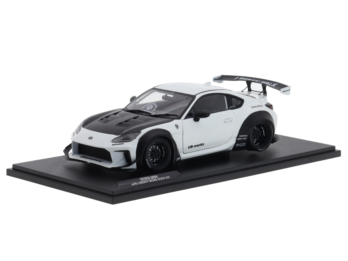 ミニカー SOLIDOLiberty Walk86 Slammed 1/18 Blue Toyota GR86 Liberty Walk Body Kit 2024 1:18 Solido Azul - 20 anos