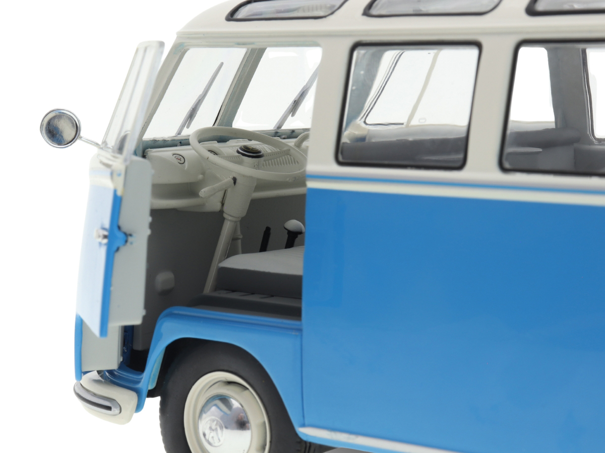 Volkswagen Kombi T1 21 Janelas 1962 1:18 Solido Azul - 20 anos