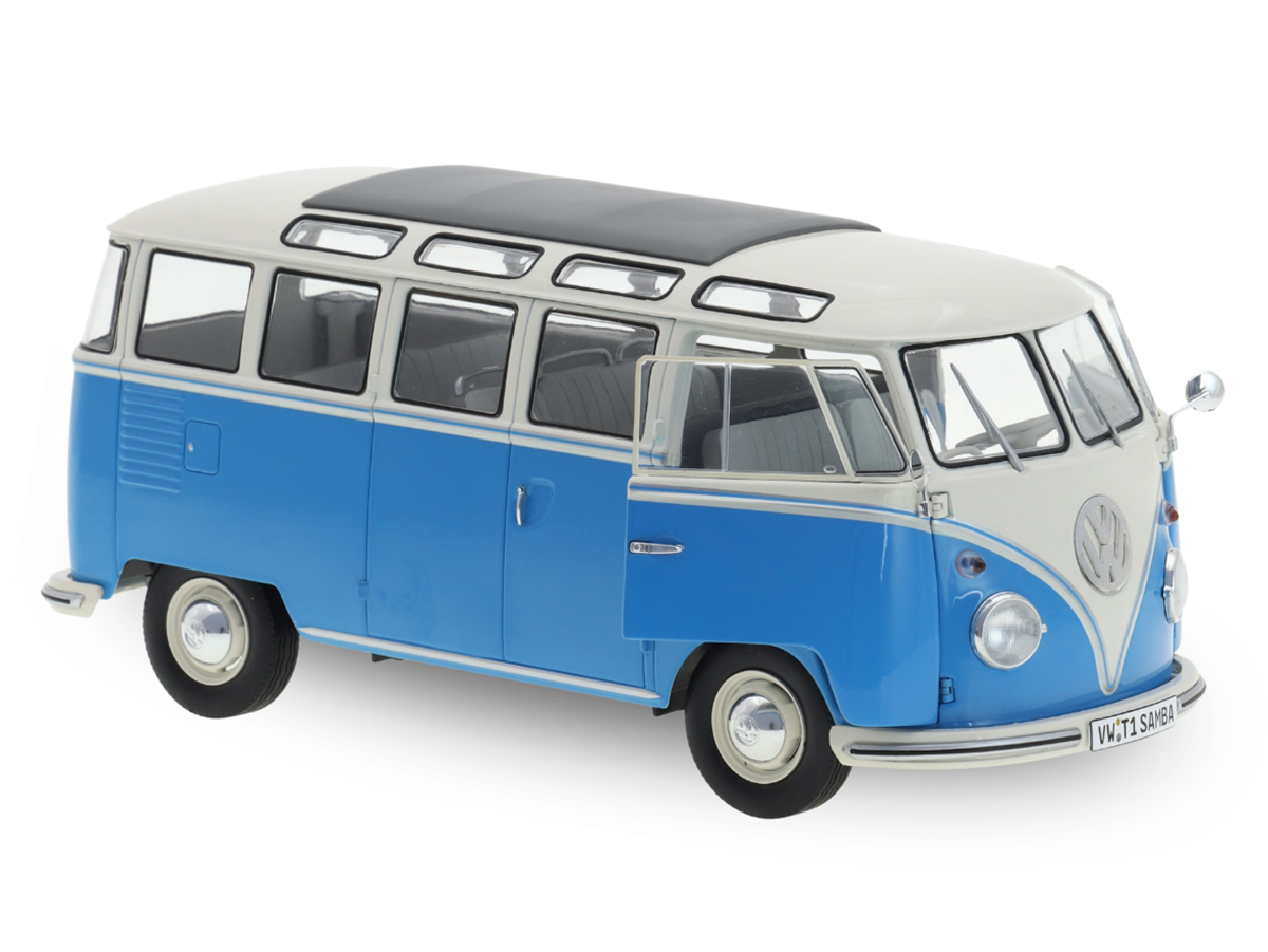 Volkswagen Kombi T1 21 Janelas 1962 1:18 Solido Azul - 20 anos